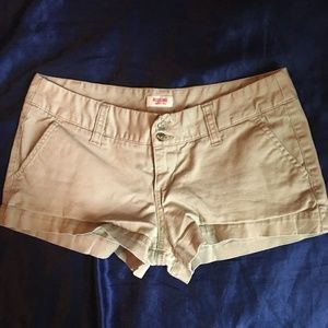 Khaki Mini shorts